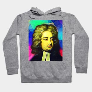 Jonathan Swift Colourful Portrait | Jonathan Swift Artwork 7 Hoodie